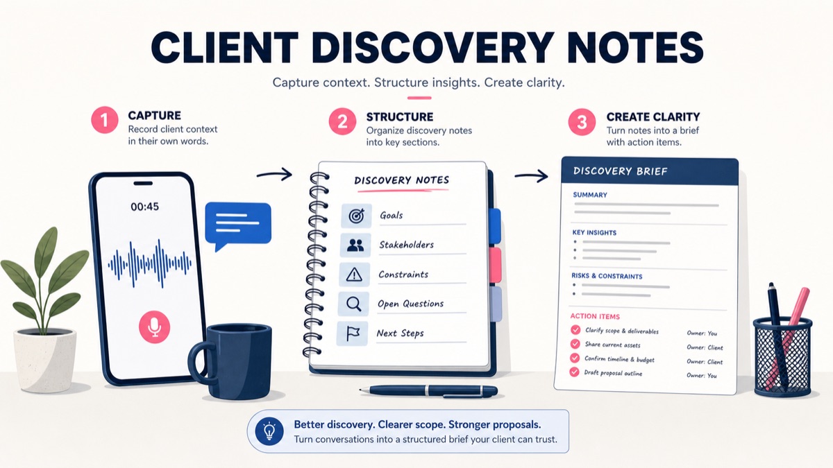 Client Discovery Notes: How Consultants Can Capture Context Faster