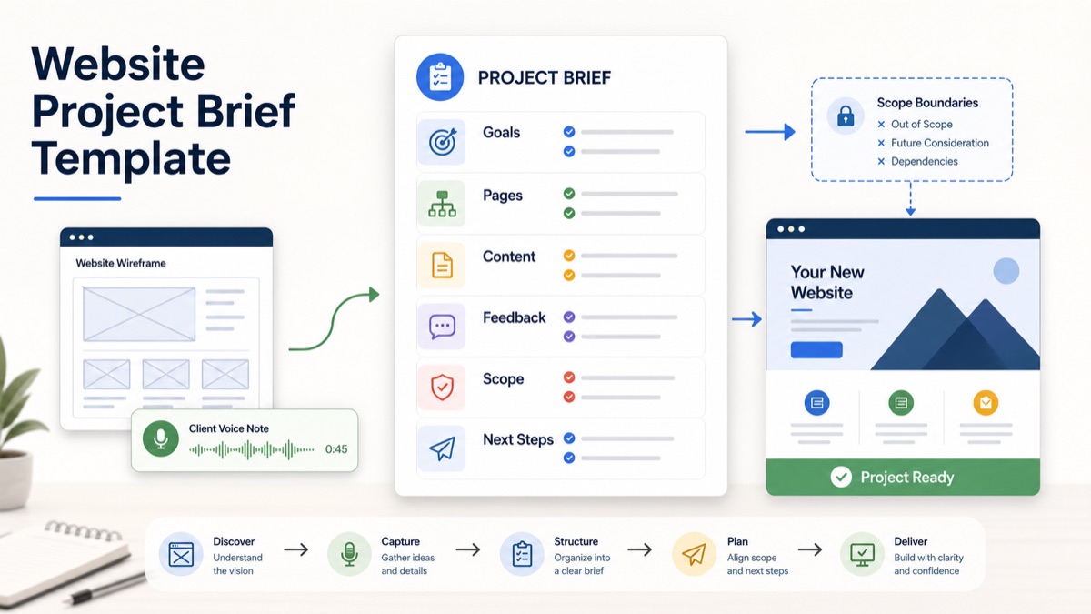 Website Project Brief Template for Web Design Clients