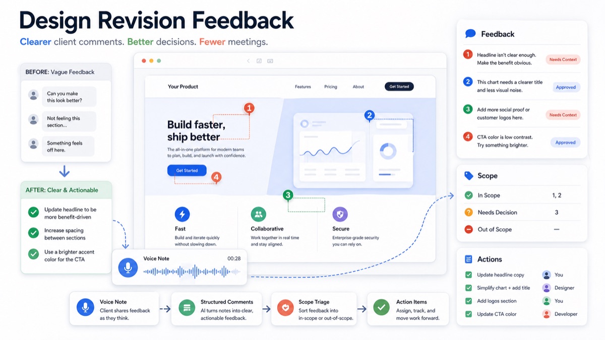 Design Revision Feedback: How to Get Clearer Client Comments