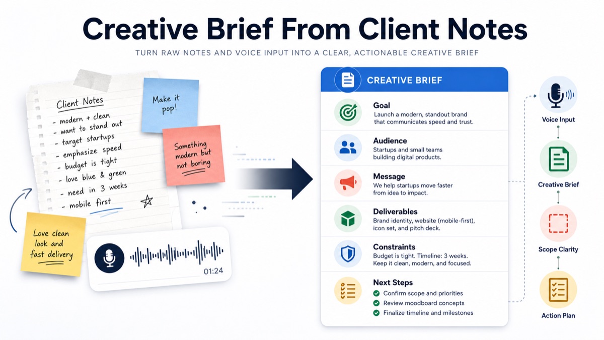 Creative Brief From Client Notes: A Practical Guide