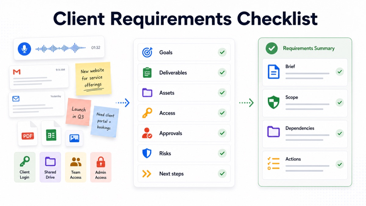 Client Requirements Gathering Checklist for Service Businesses