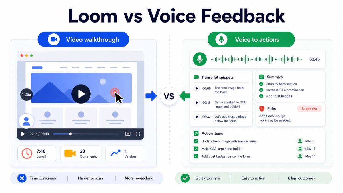 Loom vs Voice Feedback for Client Revisions