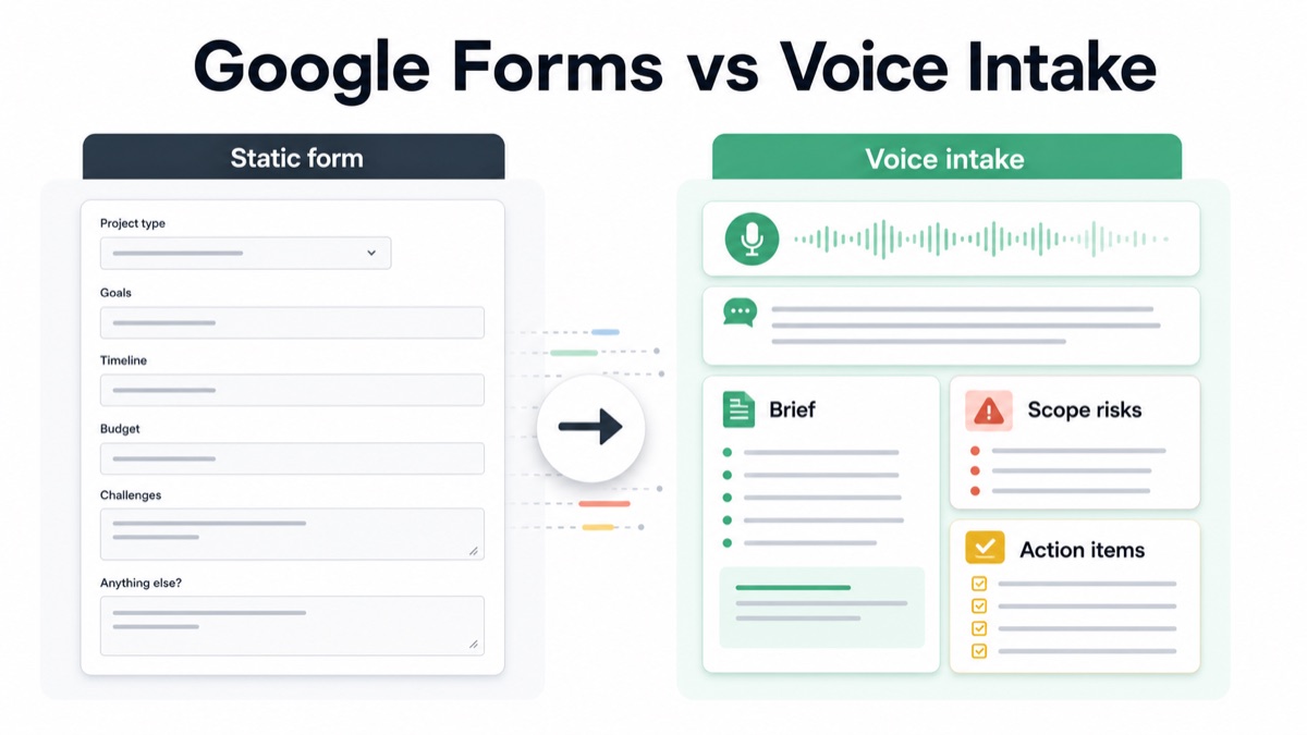 Google Forms vs Voice Intake for Agencies