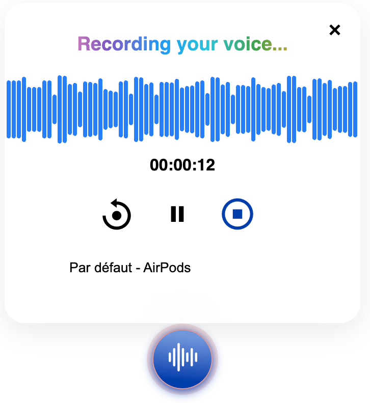 Online voice recorder